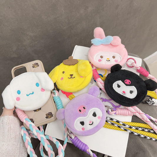 Sanrio Coin Purse Plush Cross-Body Phone Strap