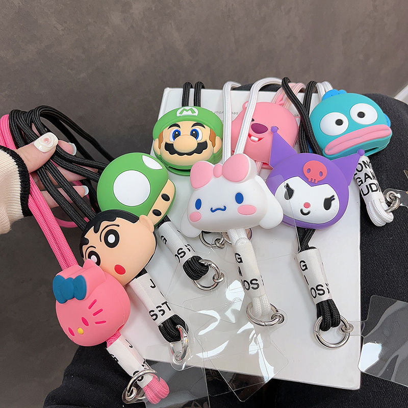 Neck Crossbody Lanyard With Cartoon Characters For Cell Phone