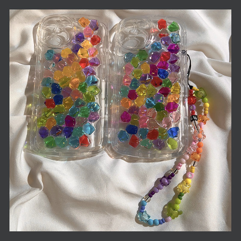 Rainbow Candy With Colorful Strap Phone Case