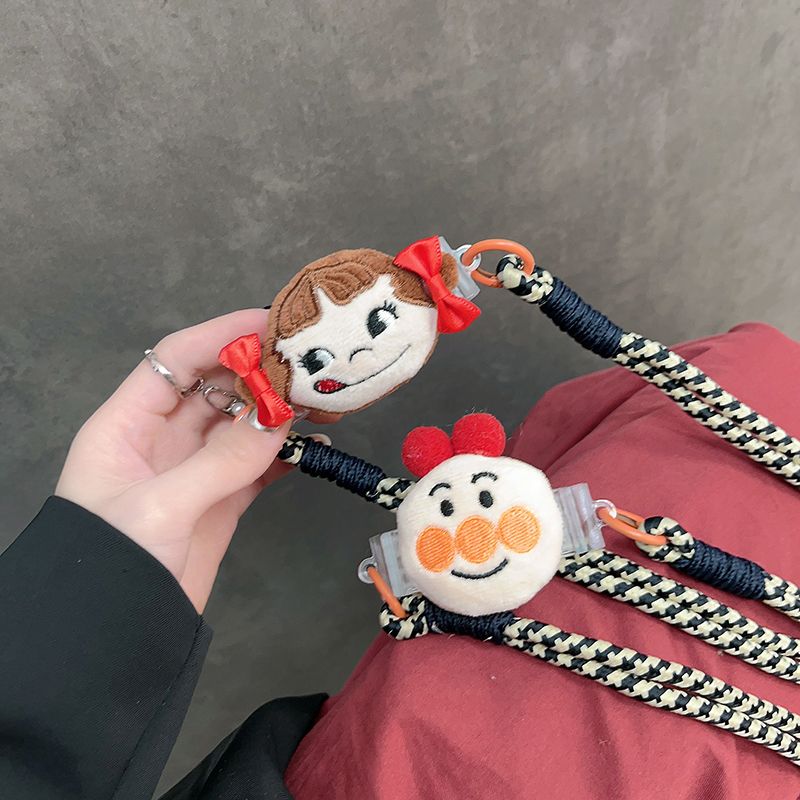 Creative Chip Small Doll Back Clip Phone Strap