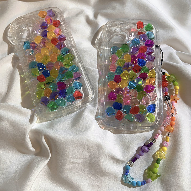 Rainbow Candy With Colorful Strap Phone Case