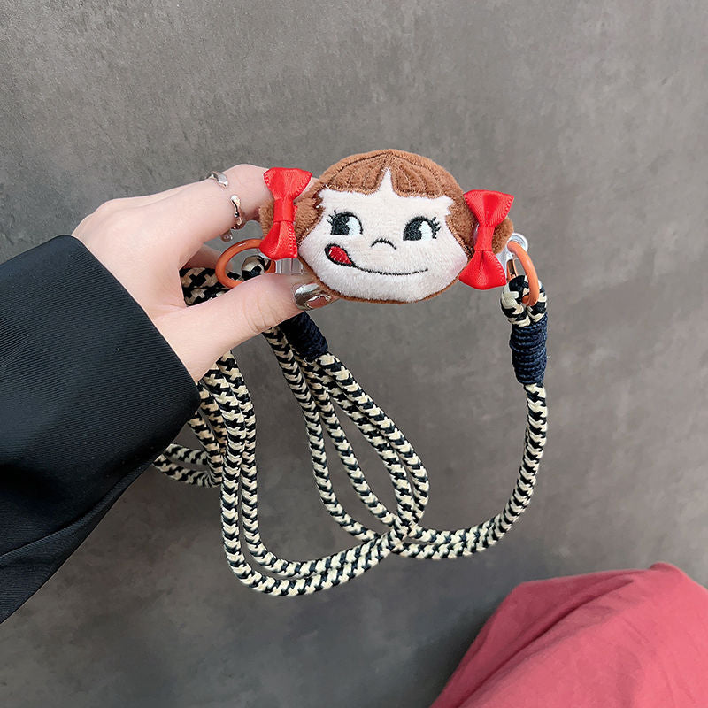 Creative Chip Small Doll Back Clip Phone Strap