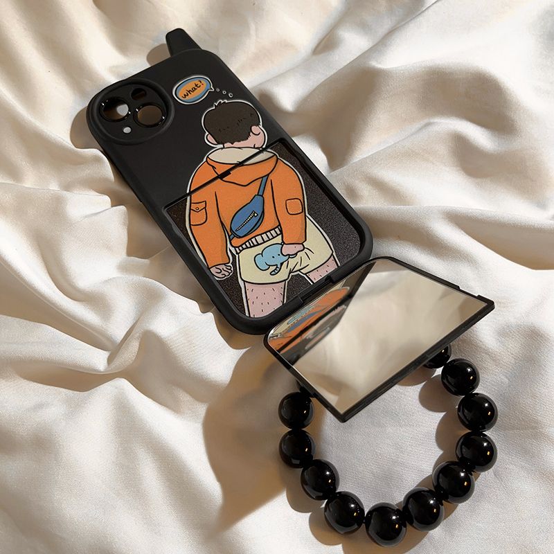 Funny Couple Phone Case With Mirror