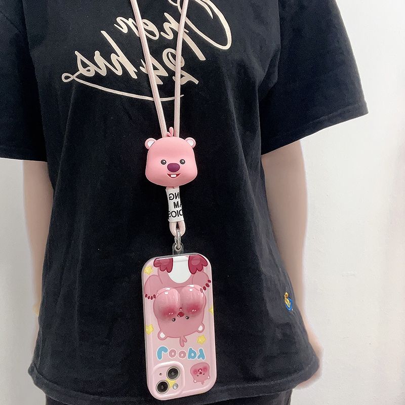 Neck Crossbody Lanyard With Cartoon Characters For Cell Phone