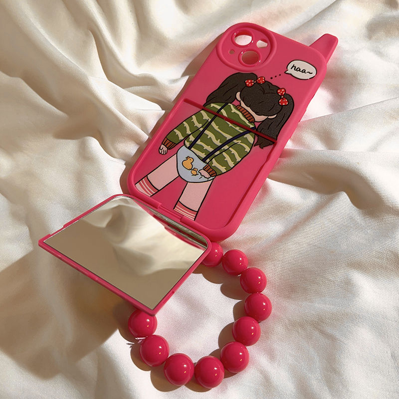 Funny Couple Phone Case With Mirror