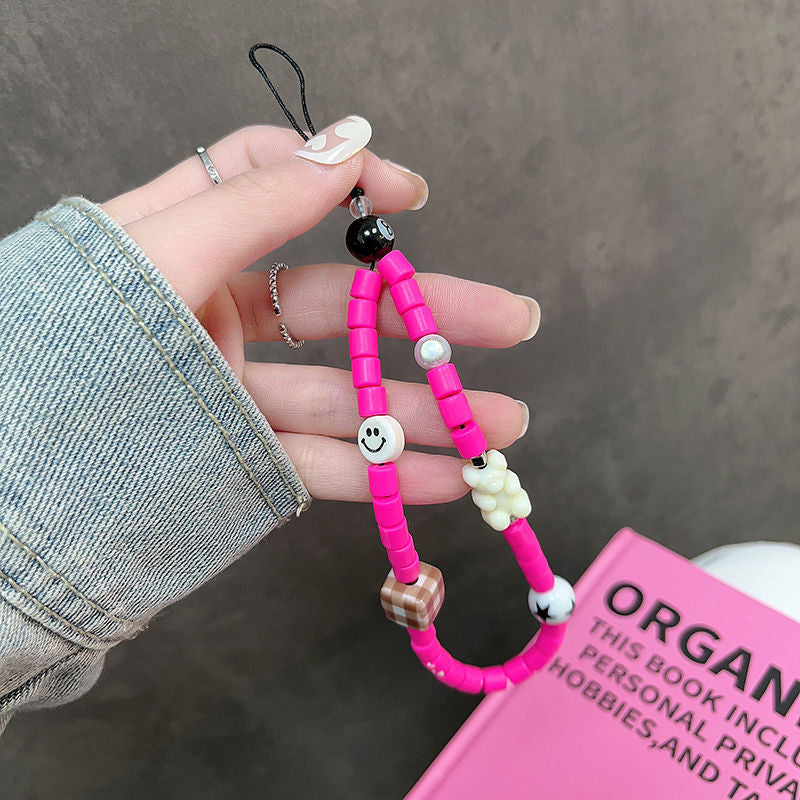 Smile Face Pinky Trendy Phone Charm