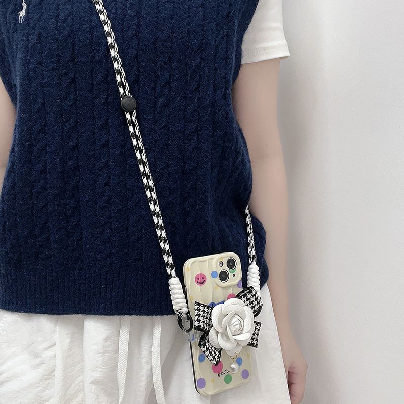 Elegant Camelia Crossbody shoulder Neck Mobile Phone Strap