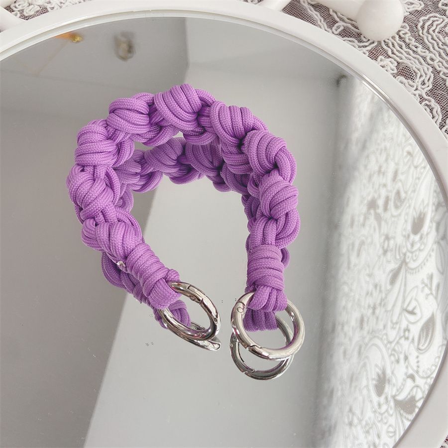 Creative Colorful Woven Phone Strap Wrist Chain