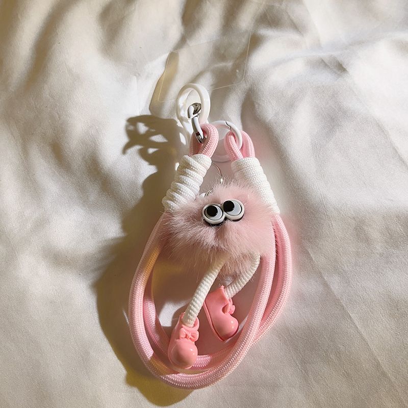 Adorable Fluffy pendant With Strap for Mobile Phone or Bag