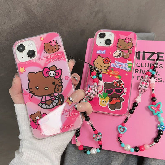 Trendy Hello Kitty Phone Case & Charm