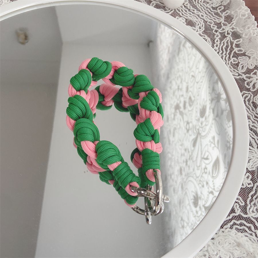 Creative Colorful Woven Phone Strap Wrist Chain