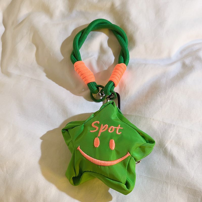 Little Cute Star Smiling Face Storage Bag Unique Phone Strap