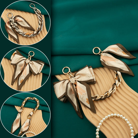 Bag Charm Silk Bowknot Decoration